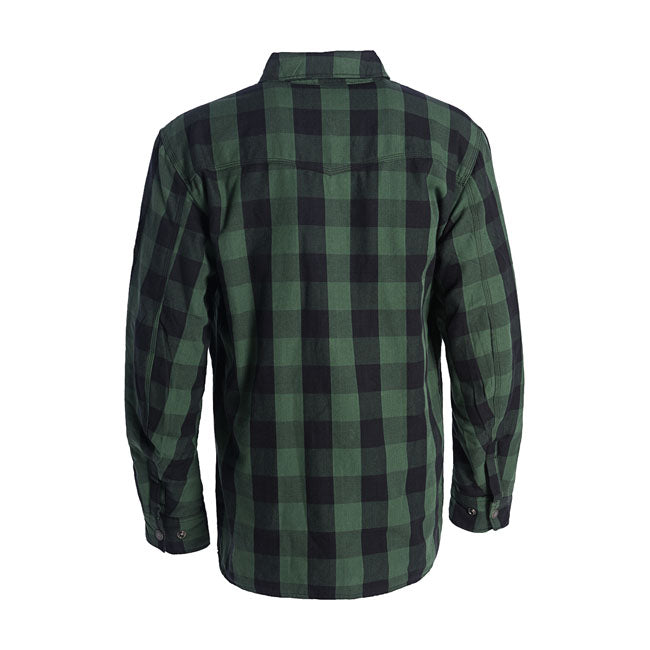 WCC Dominator riding flannel shirt green/black CE appr.