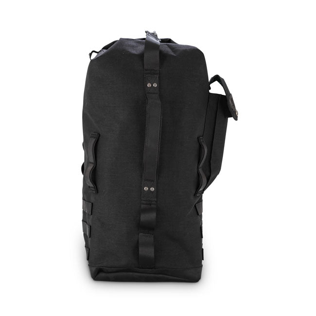 Burly Voyager sissy bar backpack black Cordura