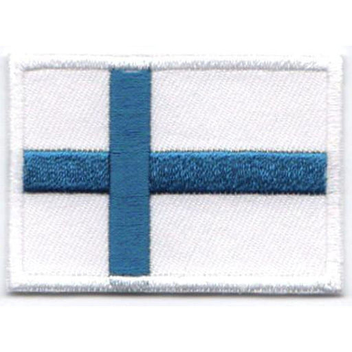 Suomen lippu kangasmerkki.