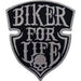 Biker For Life kangasmerkki.