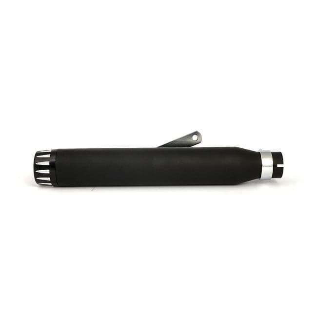 Rage universal muffler 17" long black with black end cap.