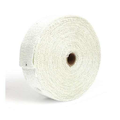 Exhaust insulating wrap. 2" wide white.