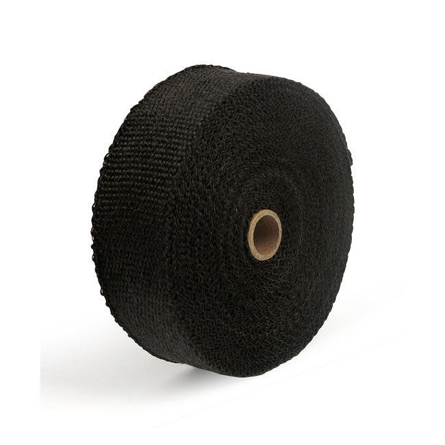 Exhaust insulating wrap. 2" wide black.