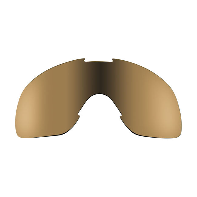 Biltwell Overland goggle lens gold mirror brown.
