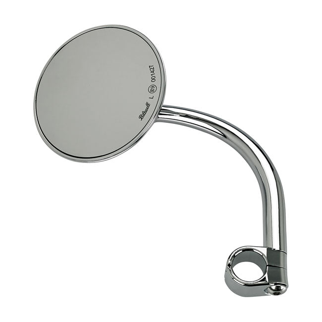 Biltwell, Utility round mirror chrome ECE appr..