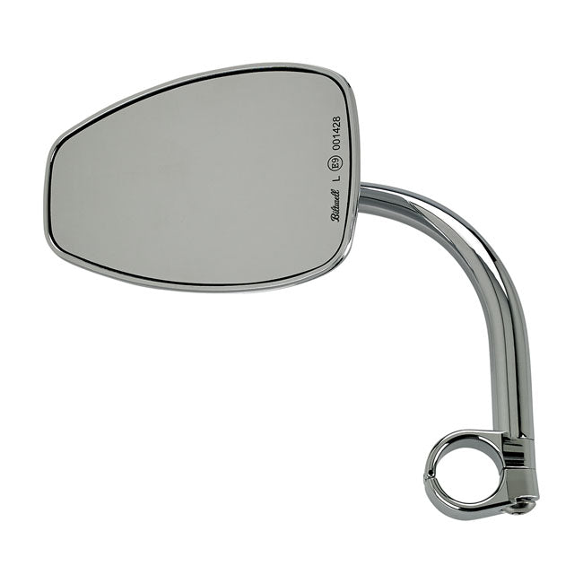Biltwell, Utility teardrop mirror chrome ECE appr..