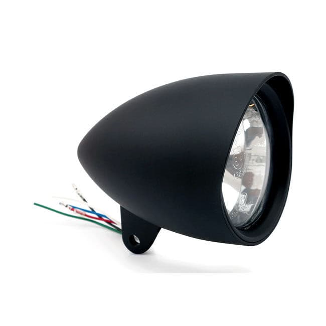 Smoothie 4-1/2" headlamp with round visor. Black.