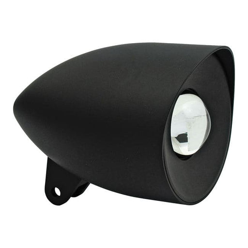 Smoothie 4-1/2" fish eye headlamp with round visor. Black.