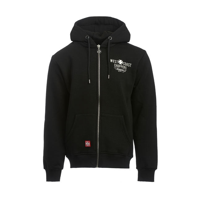 WCC Motorcycle Co. zip hoodie black.