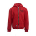 WCC Motorcycle Co. zip hoodie red.