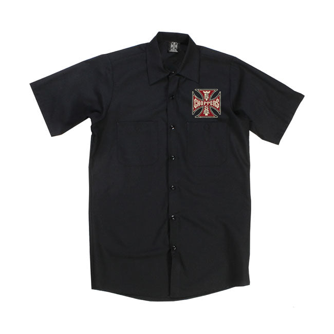 WCC Motorcycle Co. workshirt black/red.