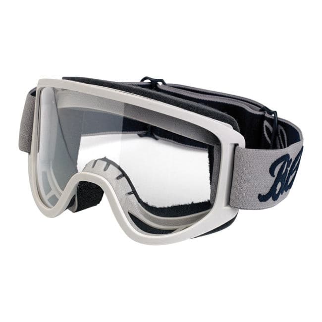 Biltwell Moto 2.0 Script goggles titanium.