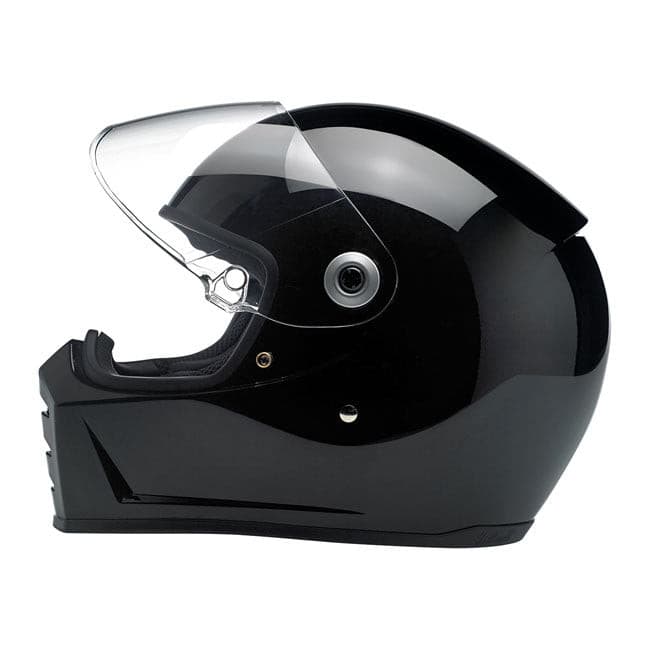 Biltwell Lane Splitter Helmet Gloss Black.