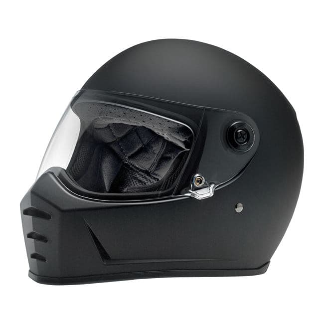 Biltwell Lane Splitter Helmet Flat Black.