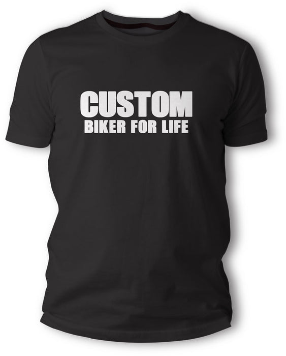 Customride Custom Biker For Life T-paita