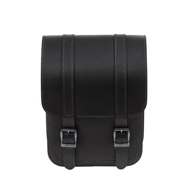 923326k.jpg Ledrie, full leather swing arm bag left, 10 liter. Black - Image 1