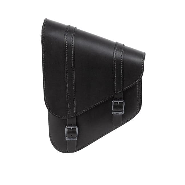 923340k.jpg Ledrie, full leather swingarm bag left, 6.5 liter. Black - Image 1
