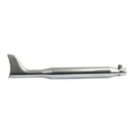 Fishtail universal muffler 30" long chrome.