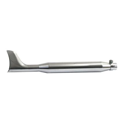 Fishtail universal muffler 30" long chrome.