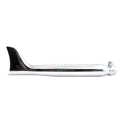 Fishtail universal muffler 22" long chrome.