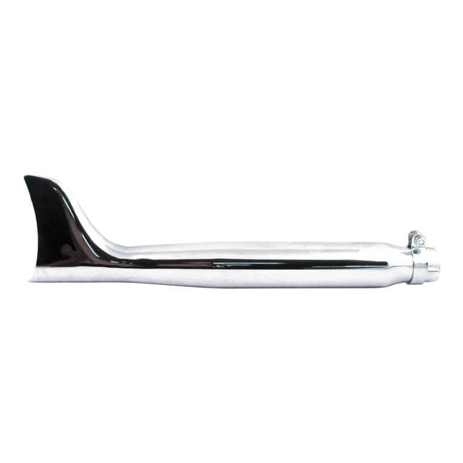 500948k Fishtail universal muffler 22" long chrome.