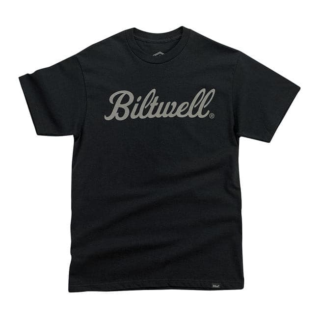 586795k Biltwell Script Grey T-shirt black.