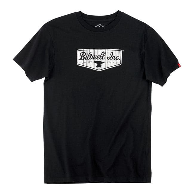 993123k BILTWELL SHIELD T-SHIRT BLACK.